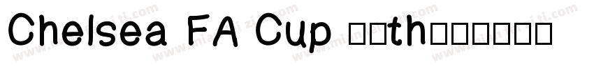 Chelsea FA Cup 50th字体转换